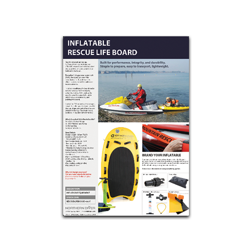 Inflatable Rescue Life Board Data Sheet